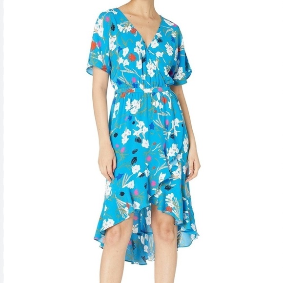 J Crew Mercantile Floral Ruffle Trim Midi Dress Small - Picture 3 of 9
